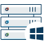 We offer both Windows 2008 and 2012 R2 Standard Edition for all our Windows Dedicated Servers